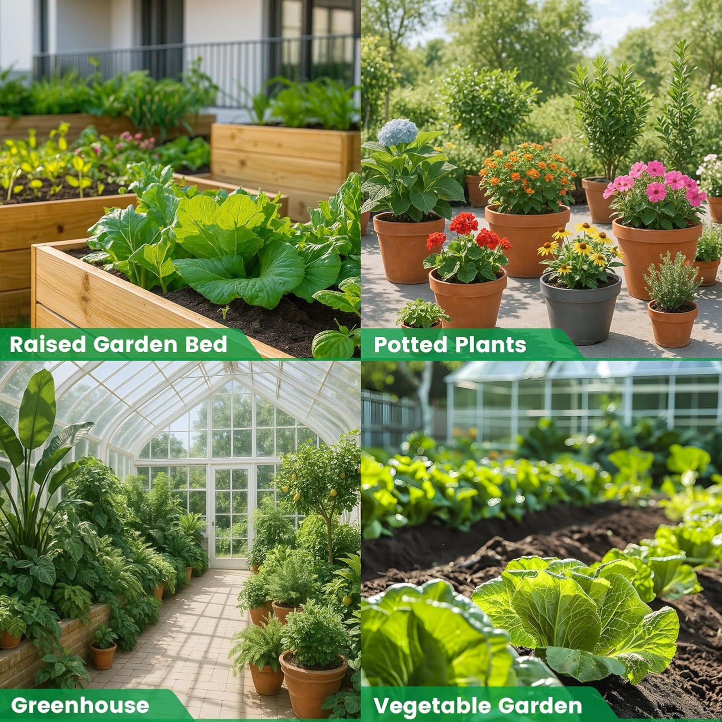 MIXC 20pcs Two-Way Quick-Connect Drip Irrigation Emitters for 1/4" Drip Irrigation Tubing - Adjustable Push-to-Connect 360° Drip Emitters Vortex on 7" Sturdy Stake for Irrigation System