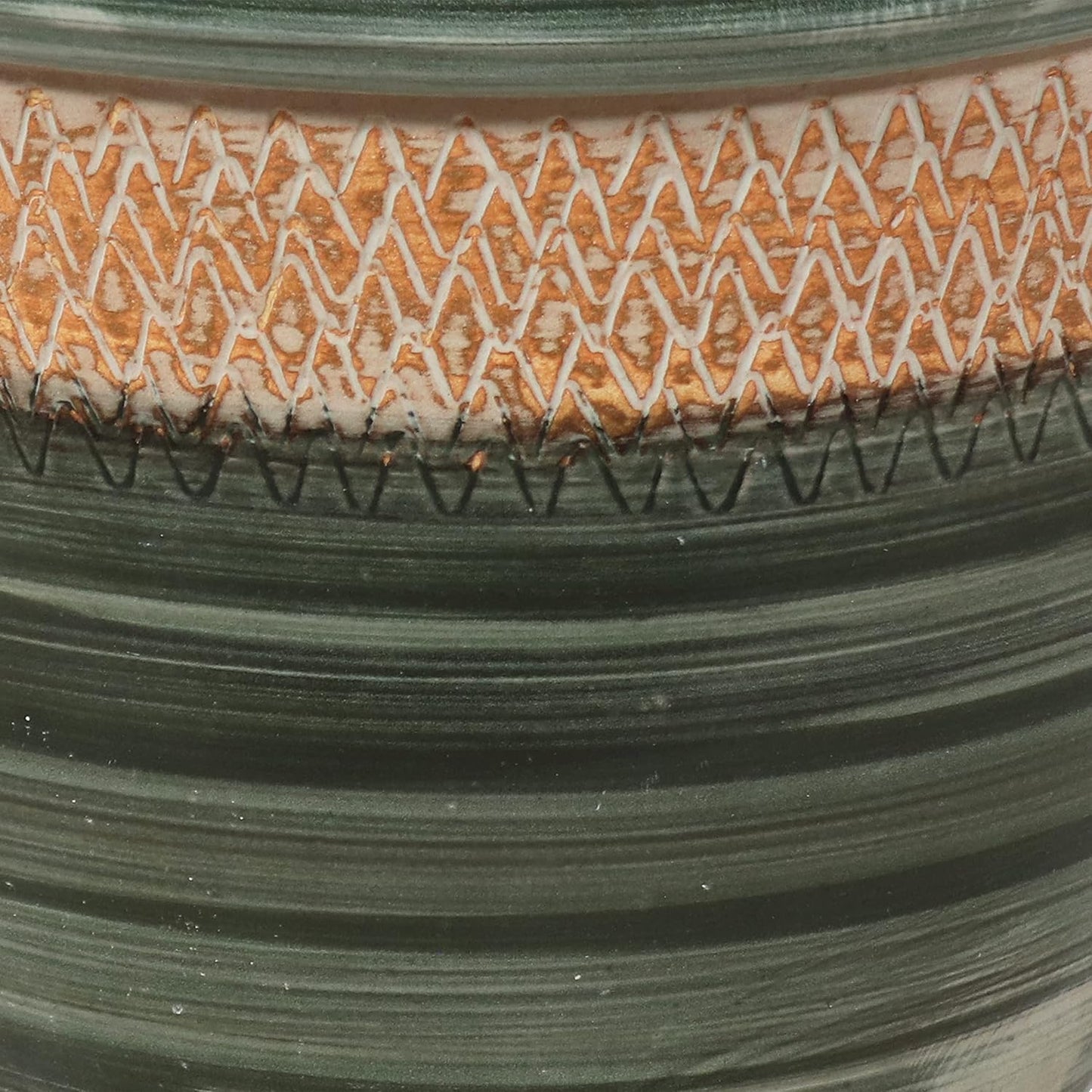 Sunnydaze Purlieu 12-Inch Outdoor/Indoor Ceramic Planters - Set of 2 -Tempest