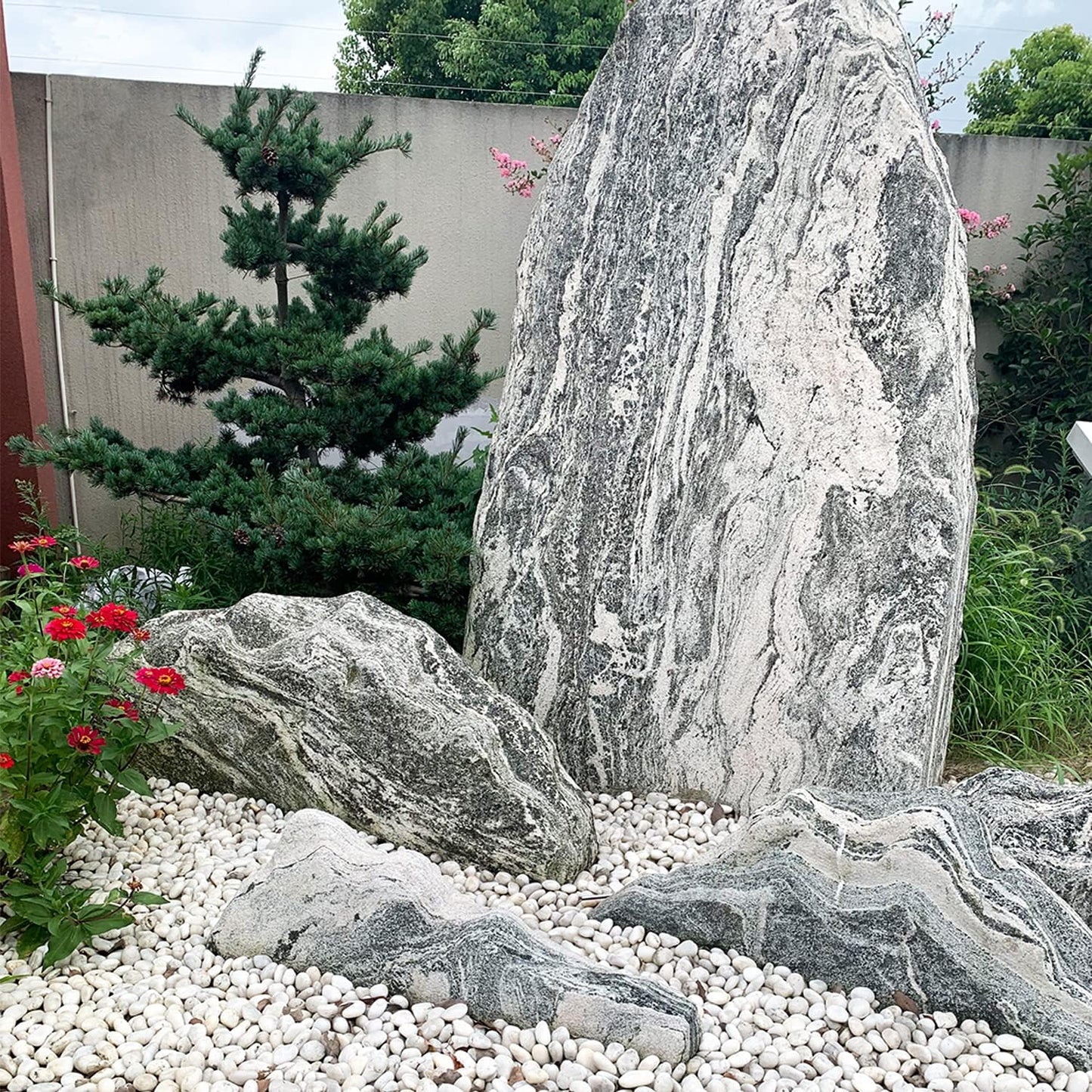 2lbs Small White Pebbles for Plants, 0.8-1.2 inch Decorative River Rocks for Plants, Aquariums, Landscaping. White Stones for Planter Vase and Outdoor Garden Rocks