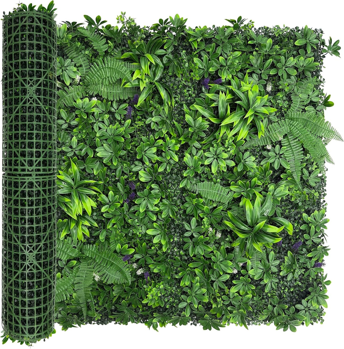 Artificial Green Boxwood Grass Wall Roll: 40"x120"(33.5 SQFT) UV Protected Ivy Privacy Hedge Fence Screen for Chain Link Fences Panel Indoor,Outdoor Patio Balcony & Garden