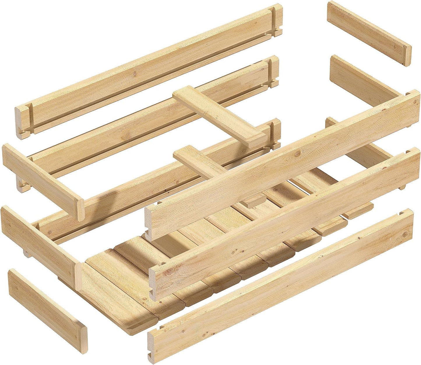 Greenes Fence Cedar Wood Planter Box, 32" x 11" x 10" - Made in USA with North American Cedar