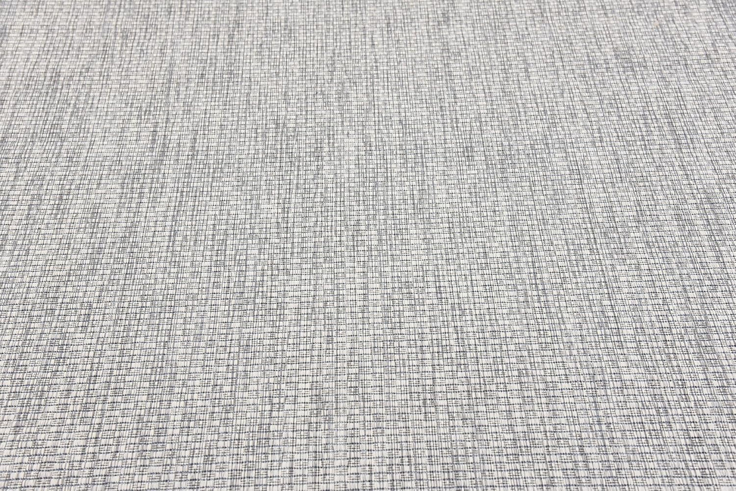 Unique Loom Collection Casual Transitional Solid Heathered Indoor/Outdoor Flatweave Area Rug (7' 1" x 10' Rectangle, Light Gray/Ivory)