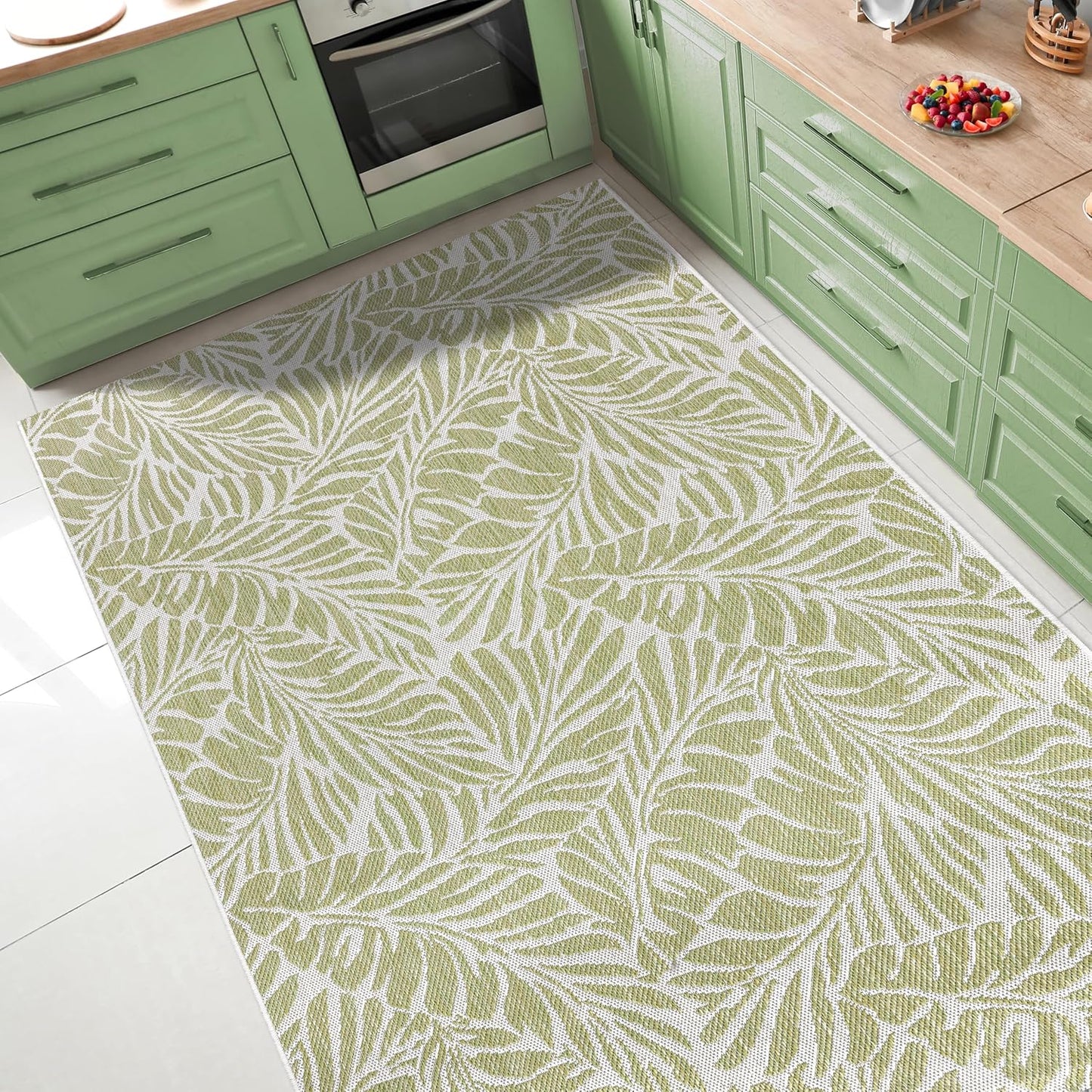 Keen Home Design Terrace Outdoor Area Rug - 6x9 Washable Indoor/Outdoor Rug for Patio, Kitchen, Balcony, Beach, Garden, Deck and Porch, Size: 6'x8'10"