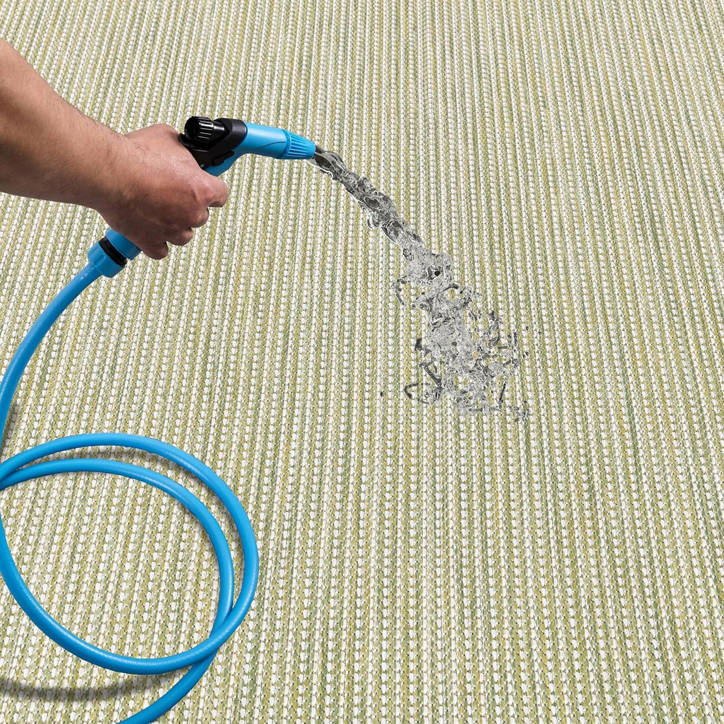 Keen Home Design Terrace Outdoor Area Rug - 6x9 Washable Indoor/Outdoor Rug for Patio, Kitchen, Balcony, Beach, Garden, Deck and Porch, Size: 6'x8'10"