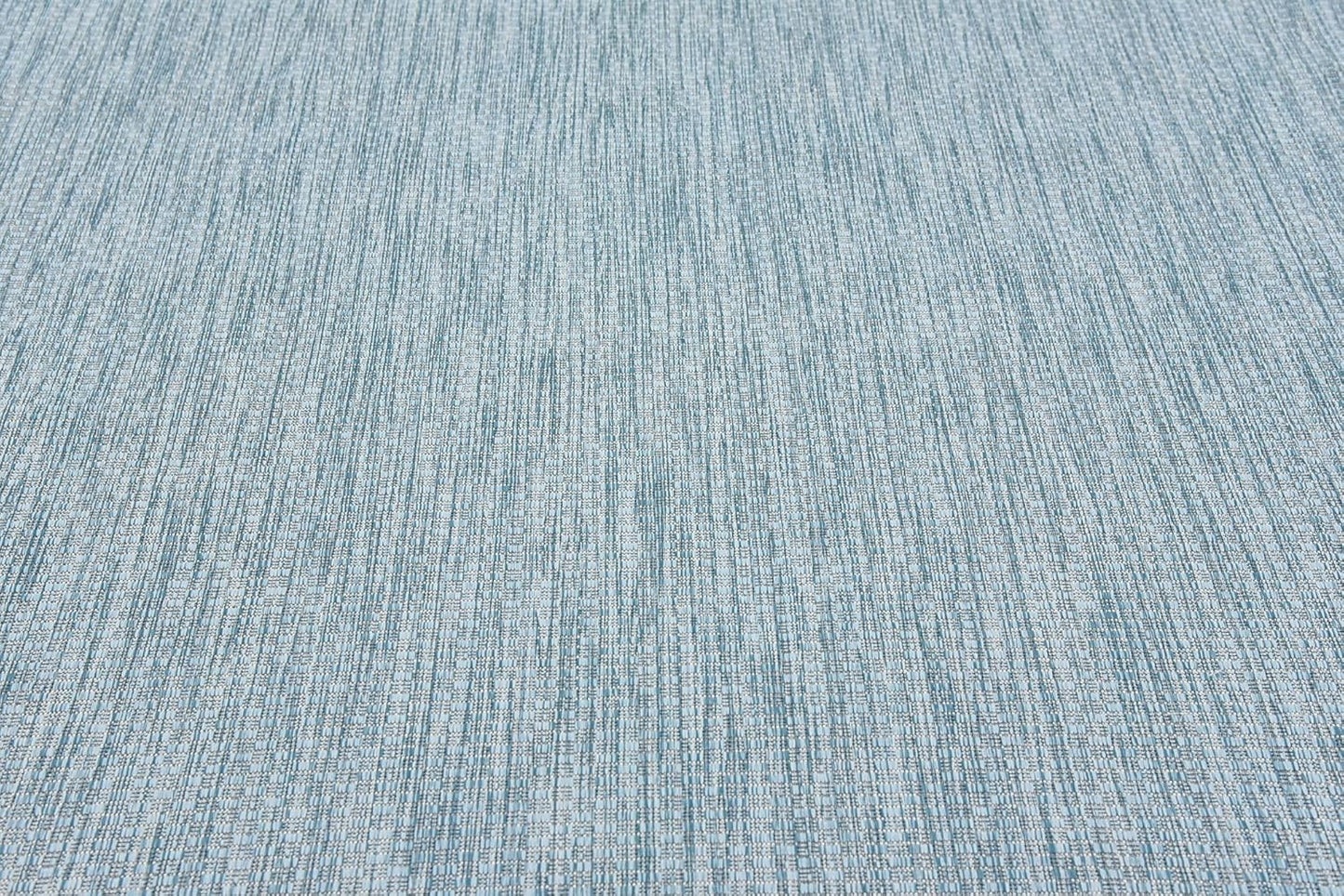 Unique Loom Collection Casual Transitional Solid Heathered Indoor/Outdoor Flatweave Area Rug (7' 1" x 10' Rectangle, Aquamarine/Ivory)