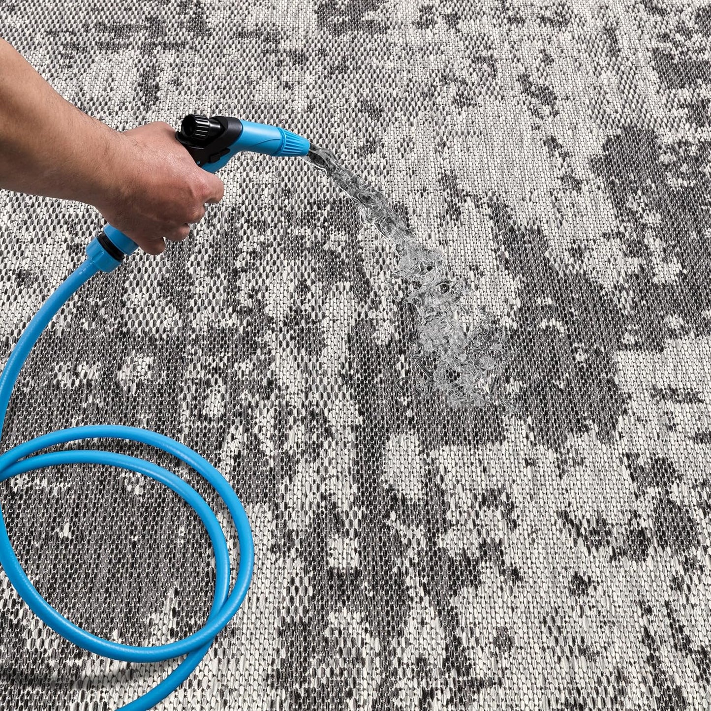 Keen Home Design Terrace Outdoor Runner Rug - 2x10 Washable Indoor/Outdoor Rug for Patio, Kitchen, Balcony, Beach, Garden, Deck and Porch, Size: 2'2"x9'11"