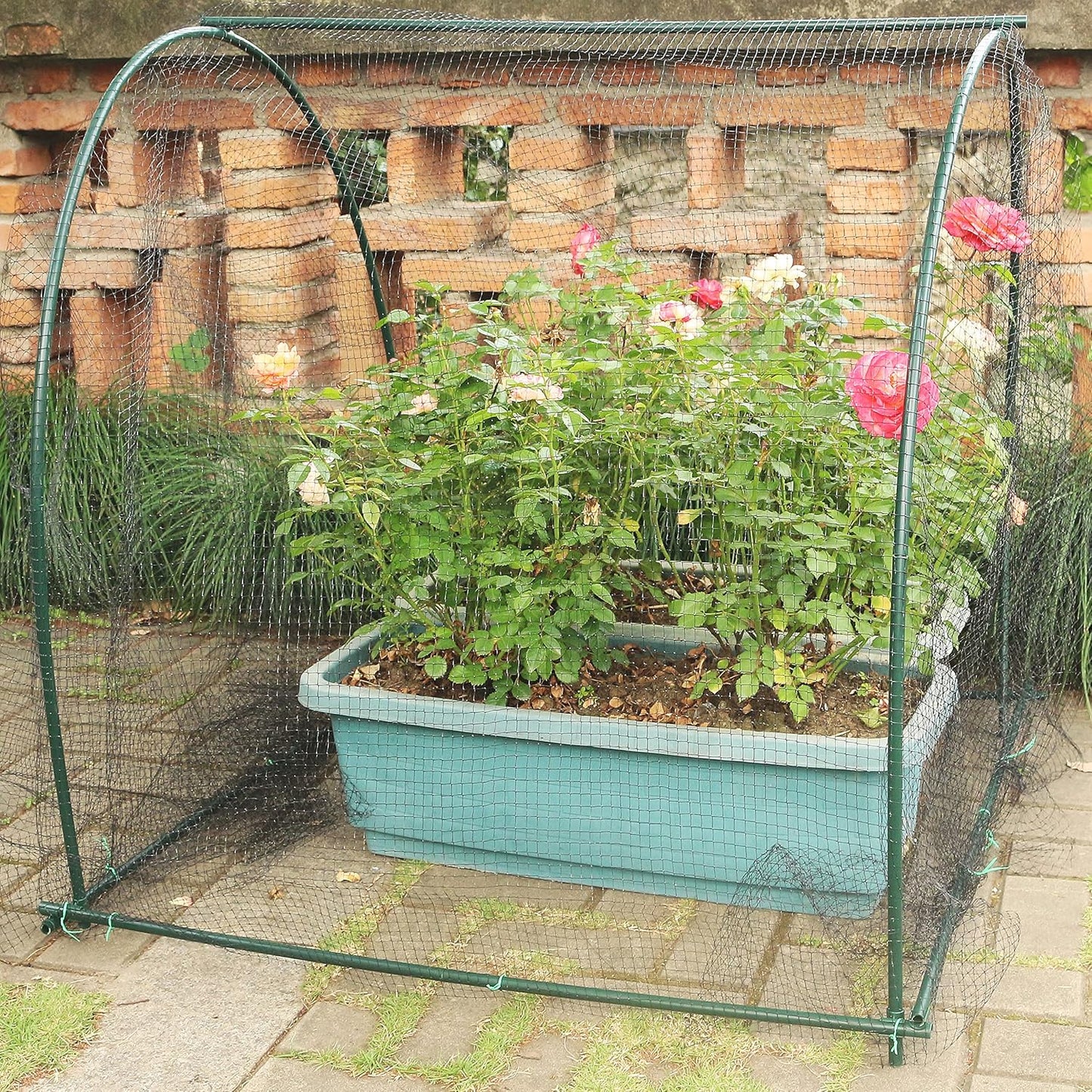 Gardzen Garden Hoops, DIY Greenhouse Hoops for Raised Beds, Row Cover, Garden Netting 48PCS