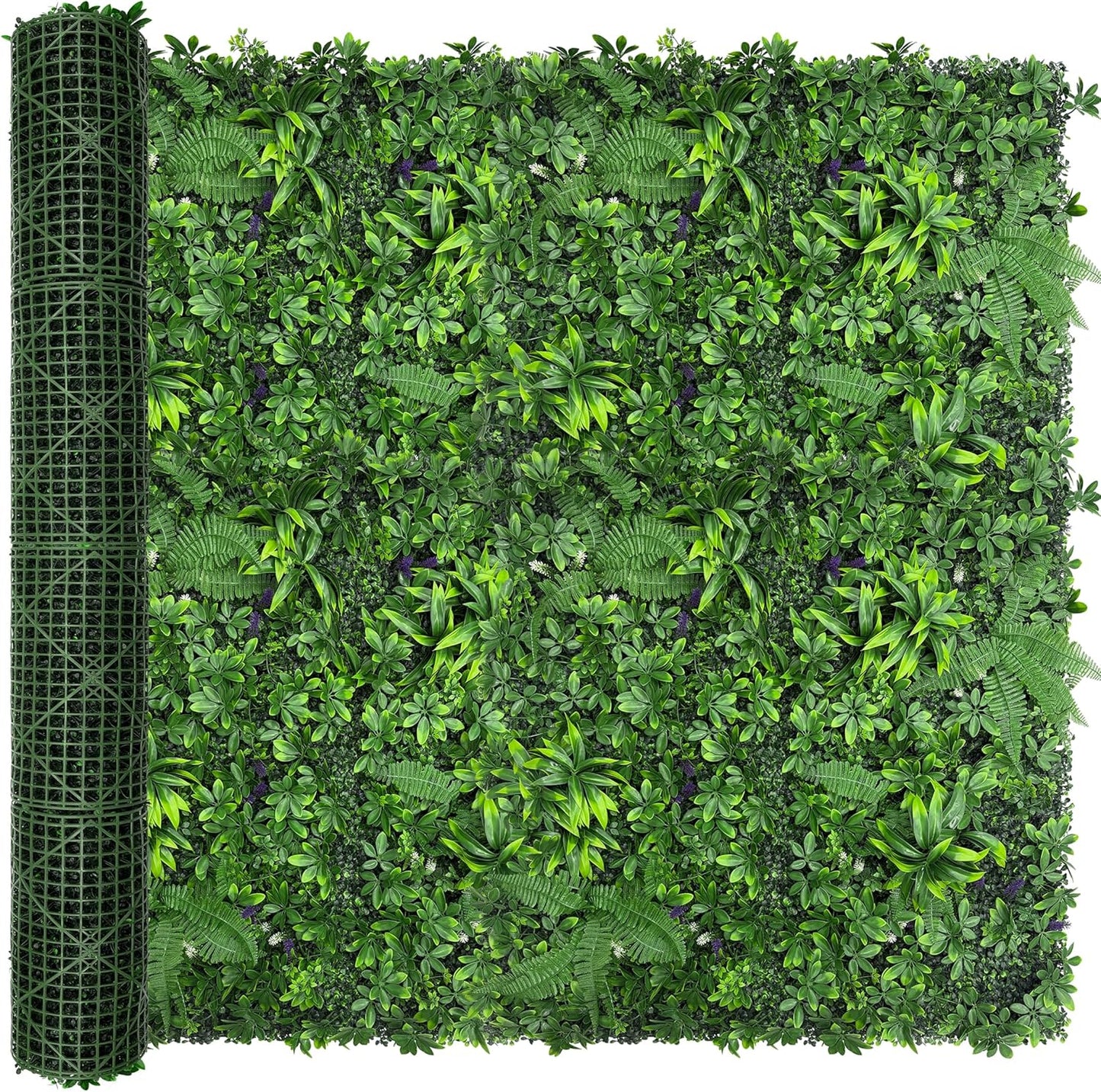Artificial Green Boxwood Grass Wall Roll: 72"x128"(64 SQFT) UV Protected Ivy Privacy Hedge Fence Screen for Chain Link Fences Panel Indoor,Outdoor Patio Balcony & Garden