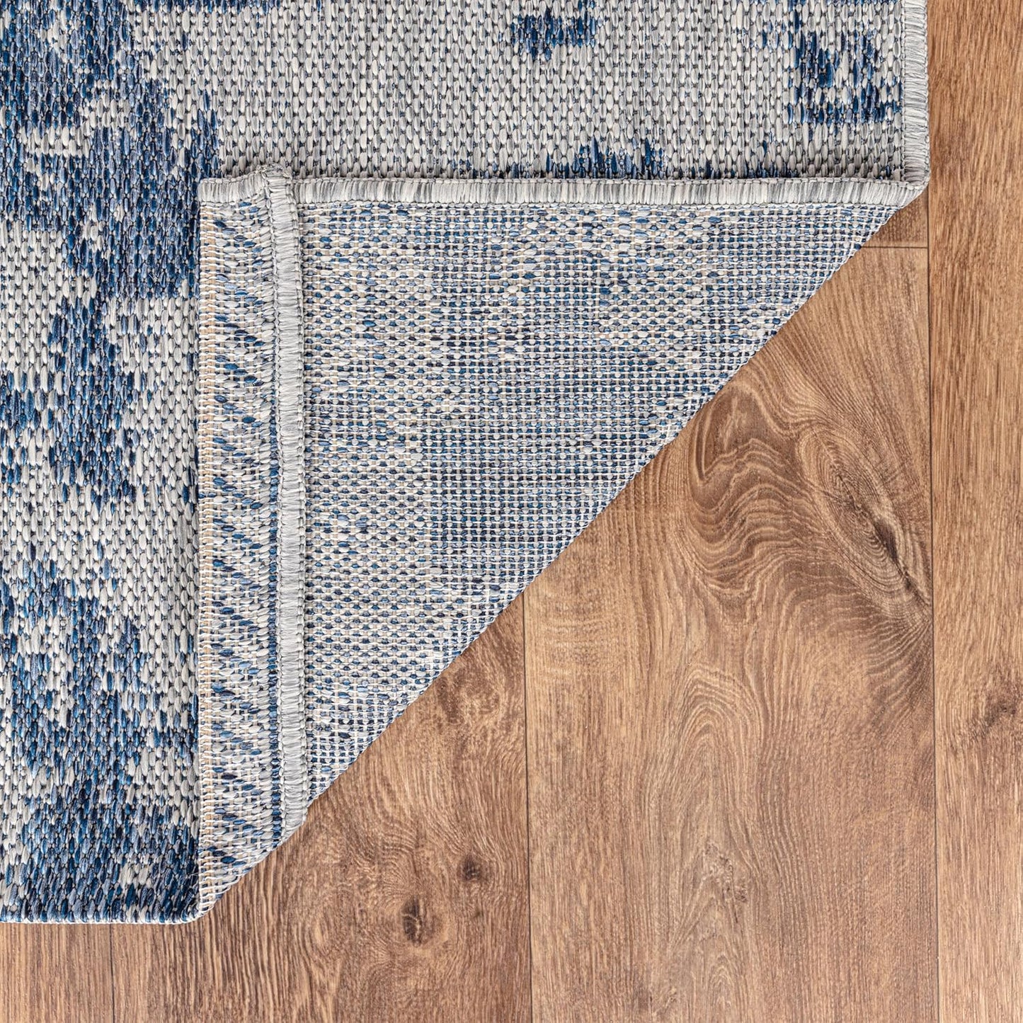 Keen Home Design Terrace Outdoor Area Rug - 5x8 Washable Indoor/Outdoor Rug for Patio, Kitchen, Balcony, Beach, Garden, Deck and Porch, Size: 5'3"x7'7"