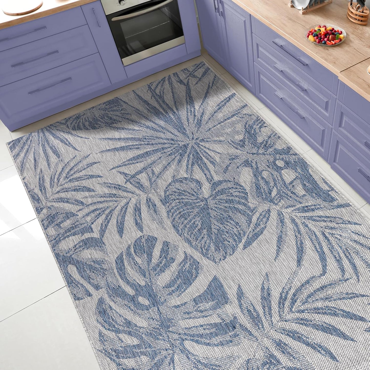 Keen Home Design Terrace Outdoor Area Rug - 9x12 Washable Indoor/Outdoor Rug for Patio, Kitchen, Balcony, Beach, Garden, Deck and Porch, Size: 8'10"x12'